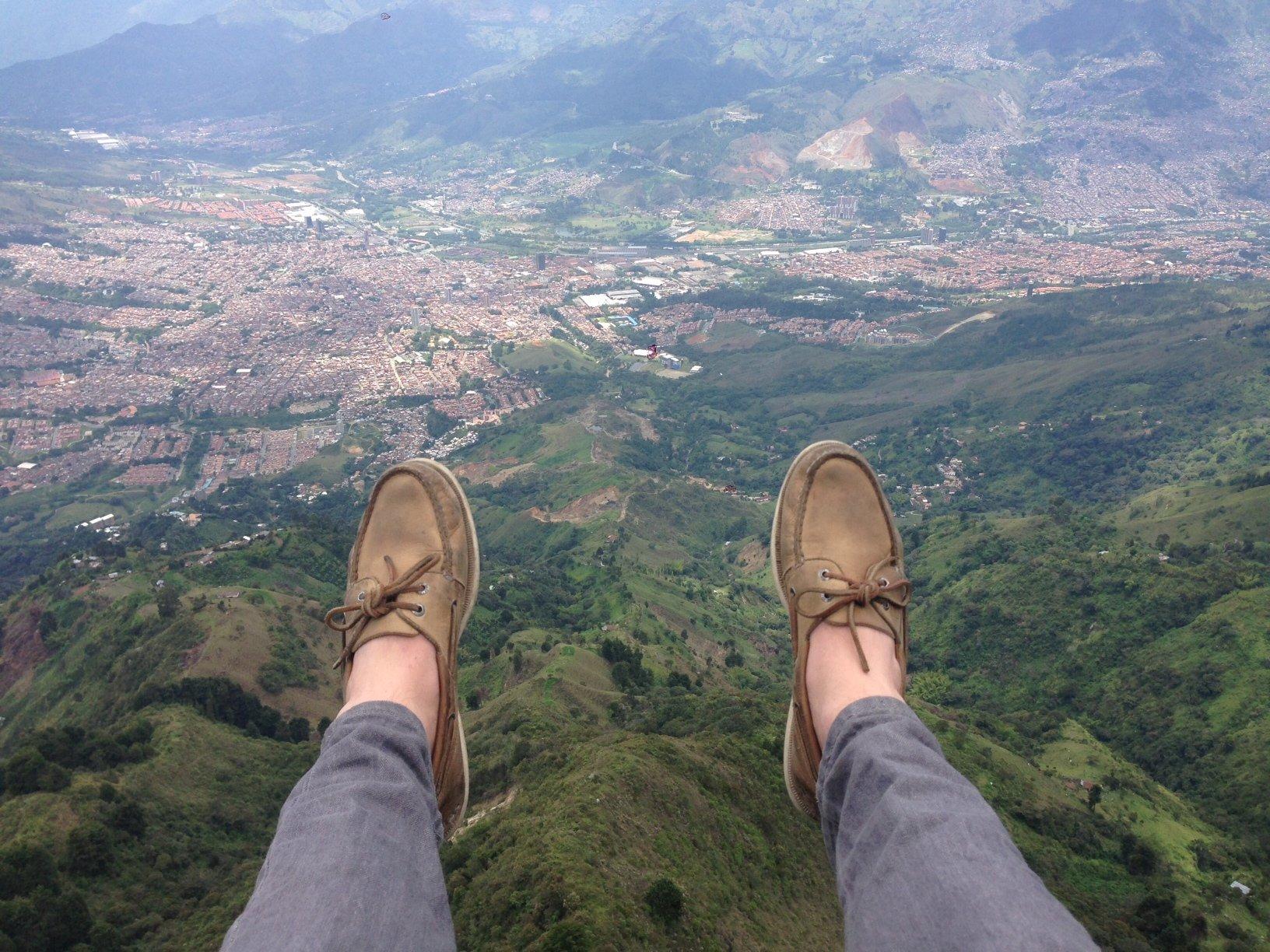 Henry Tucher’s view while paragliding in Colombia