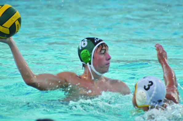 Sophomore Winston Rosati, as well as other underclassmen, give the boys’ water polo team hope for a strong future heading into next season. 