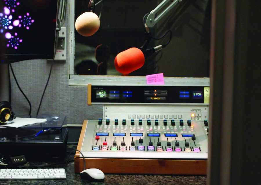 Members of the Paly Radio Club will broadcast their shows out of the Stanford radio station, KZSU. They are taking a five-week course in order to learn about the station, including how to use the equipment pictured above.