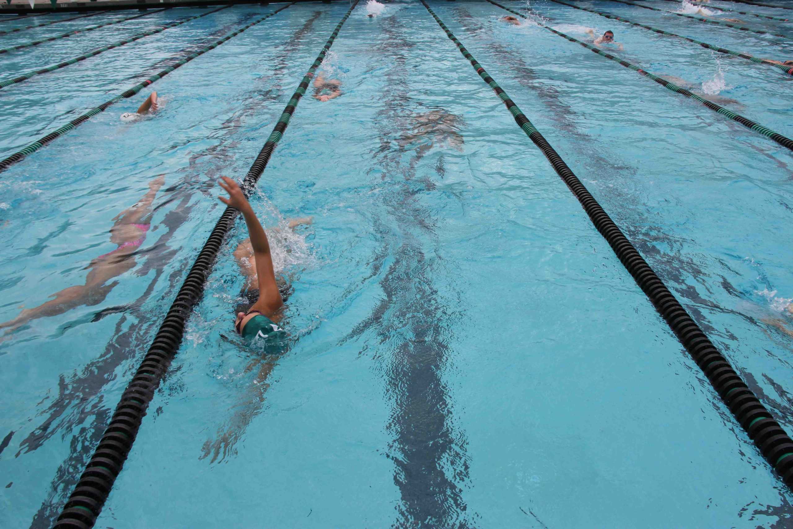 The girls swimming team starts the season off on a high note with two wins against Menlo School and Menlo-Atherton High School. The tri-meet did not count toward the league title, which Paly hopes to reclaim the league title from crosstown rival Henry M. Gunn High School, but is a good indication of the season ahead. 