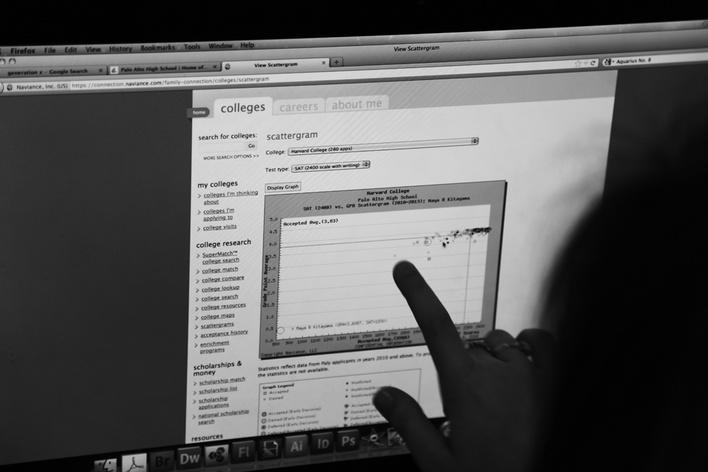 Naviance allows students to see the likley hood of getting into different colleges based on their GPA and SAT or ACT scores.