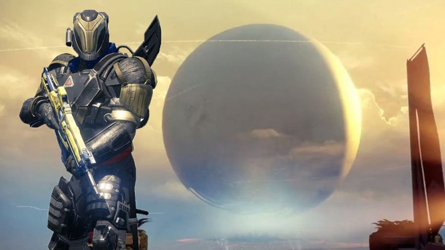 A+Titan%2C+one+of+Destiny%E2%80%99s+three+classes%2C+poses+in+front+of+The+Traveller%2C+the+mysterious+celestial+orb+that+drives+the+game%E2%80%99s+story.++