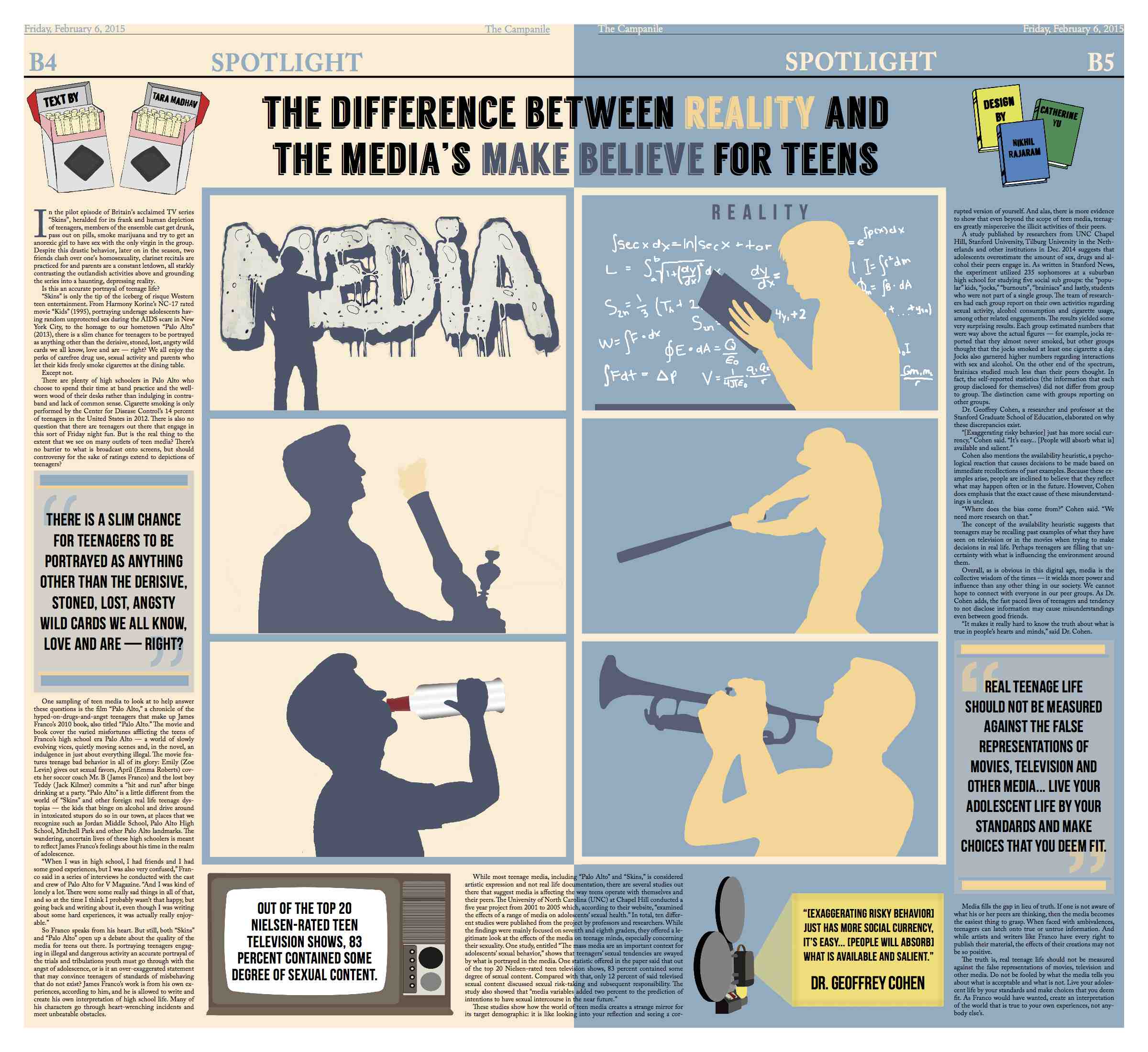 The difference between reality and the media’s make believe for teens