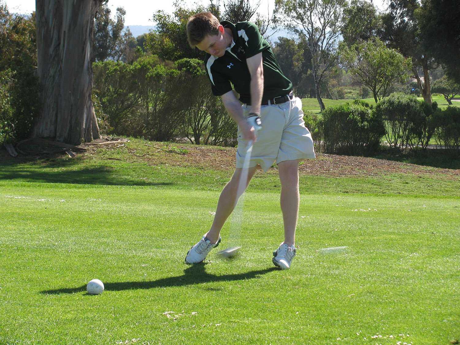 Junior Henry Gordon takes a swing at the team’s match during the first round of CCS.