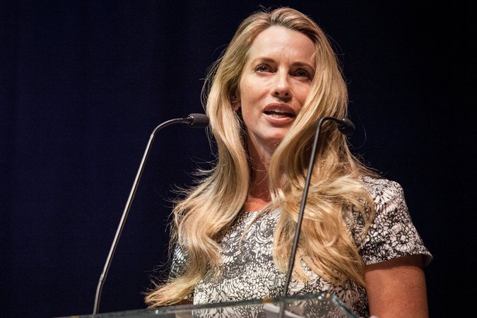 Laurene Powell Jobs speaks about the future of education at Urban League College Track’s graduation ceremony in New Orleans. 