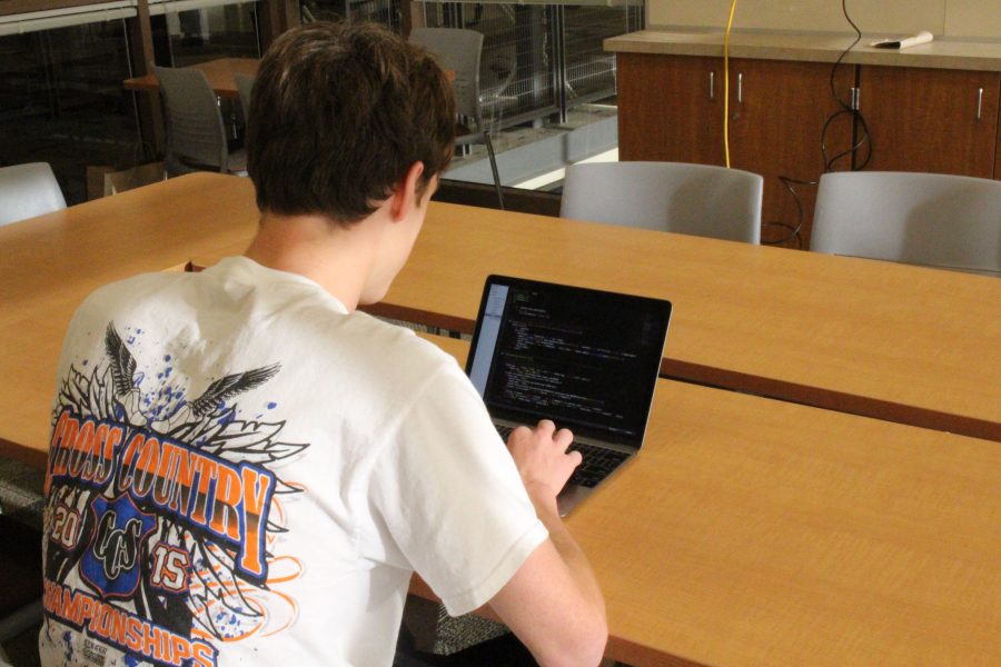 Junior Kent Slaney is currently enrolled in CS Capstone. The course combines project-based learning with computer science.