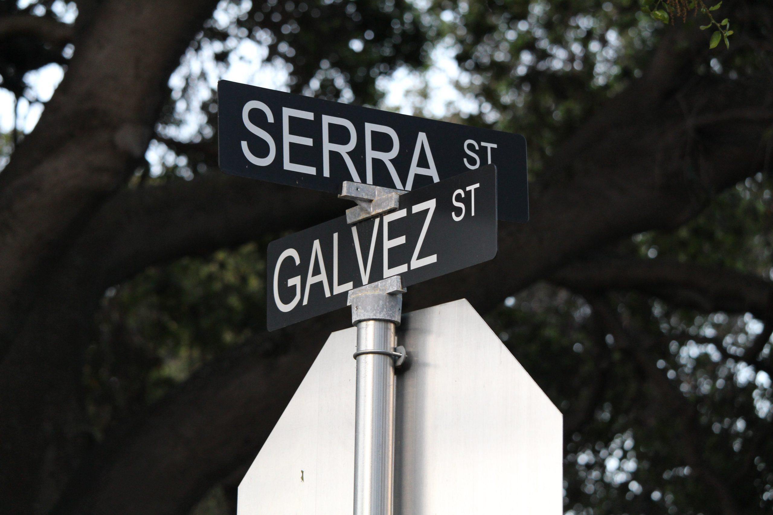 Serra Street is one of many examples of Junipero Serra’s legacy on Stanford campus.