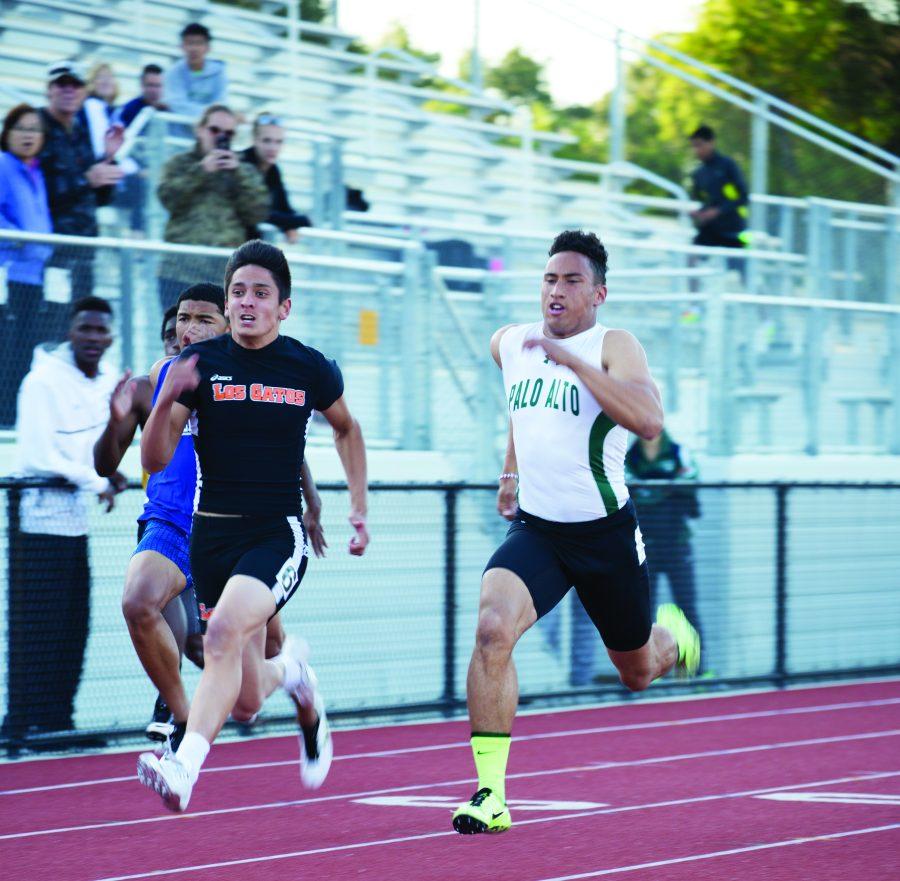 Senior sprinter Eli Givens breaks his personal record for the 100-meter dash at finals.
