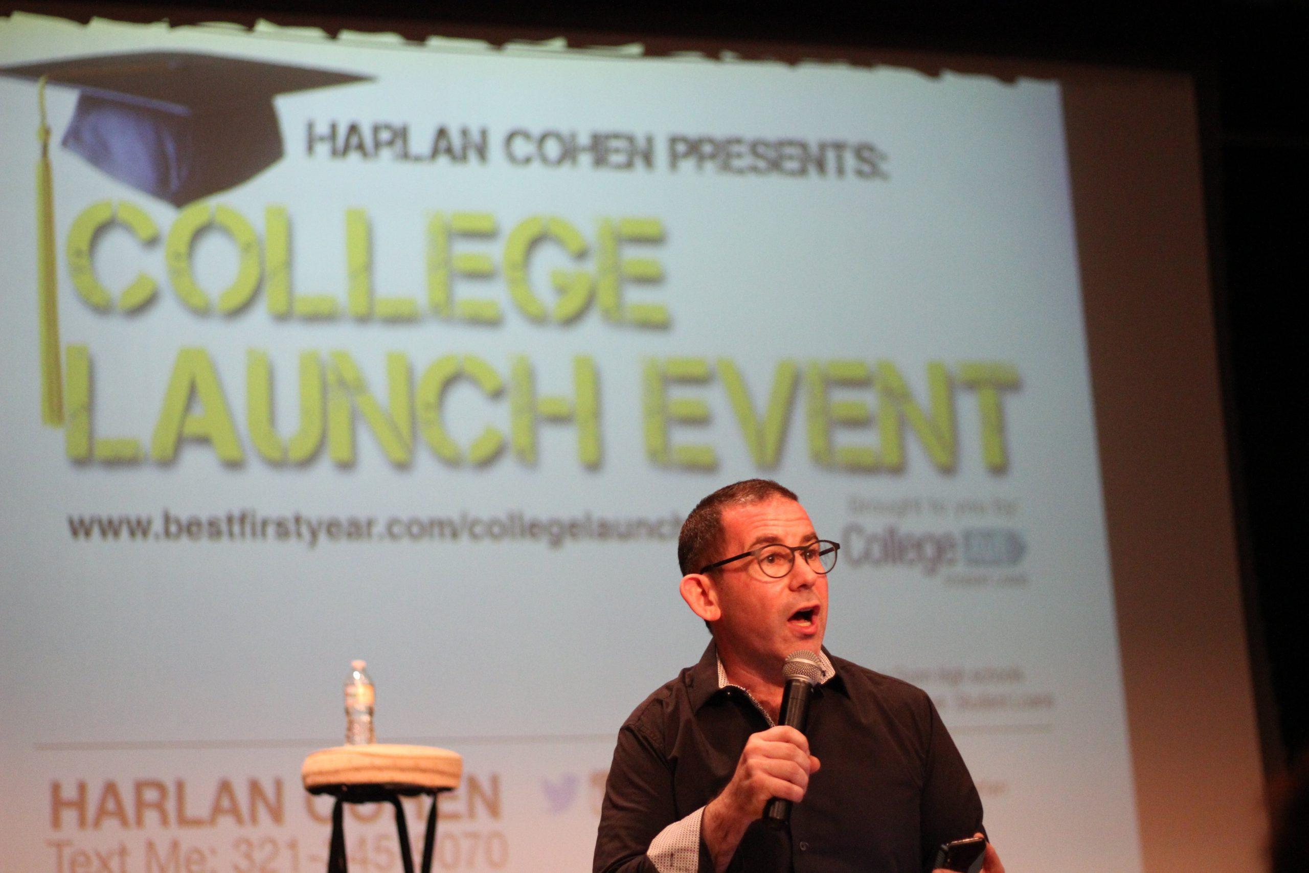 Harlan Cohen gave a talk on Monday about finding the right college.