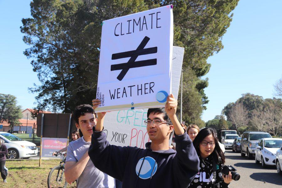 Students participate in climate strike