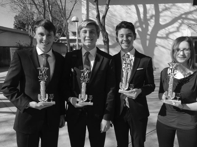 Senior Dominic Thibault, junior Ryan Wisowaty, sophomore Alex Selwyn and junior Maya Levine had a strong performance in the National Qualifiers for Congress.