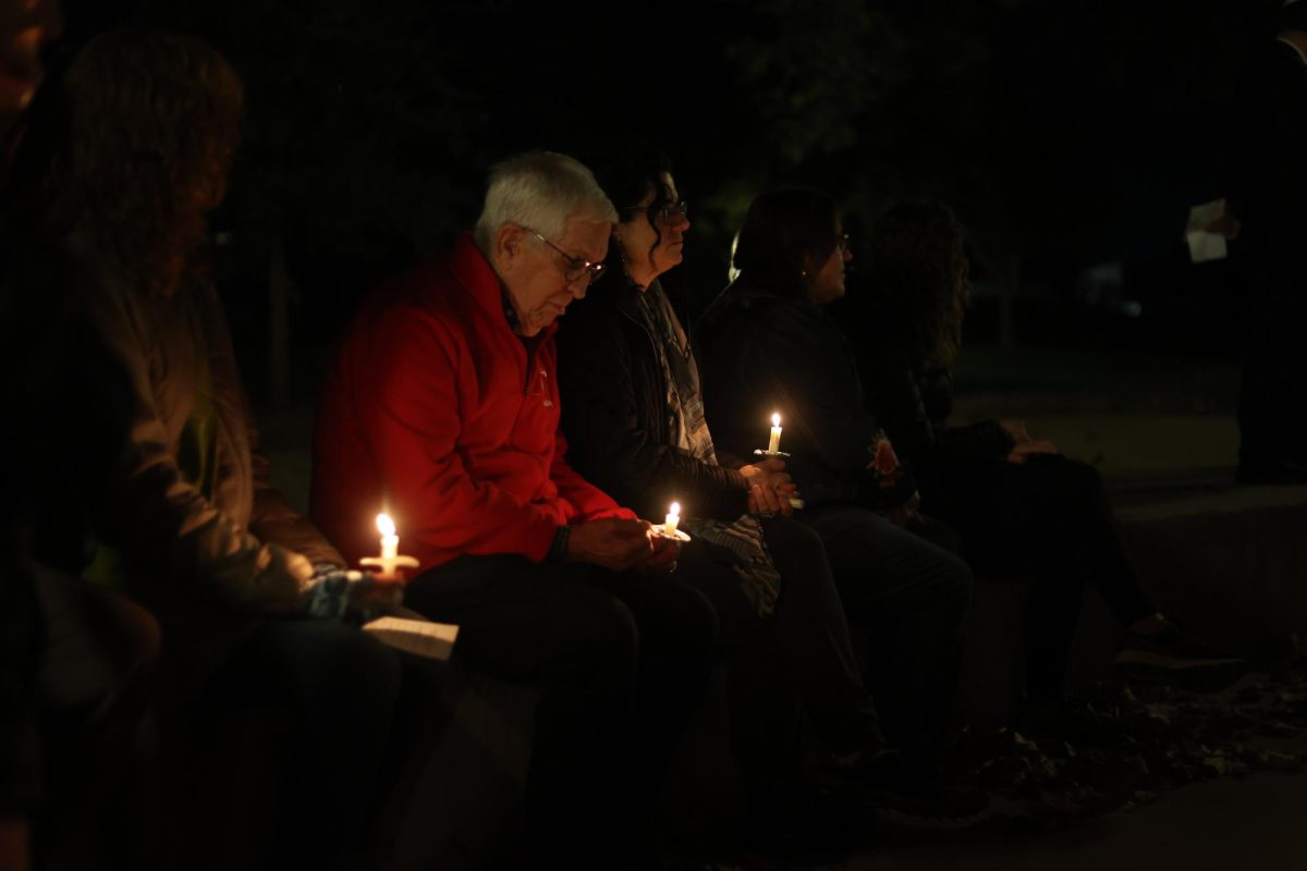 




Residents gather at an interfaith vigil at Mitchell Park Bowl on Oct. 21 to light candles and mourn the loss of lives in Israel. “It was probably the saddest day I’ve had in a longtime,” junior Ben Levav said. “I’ve just been thinking about the war a lot and it has affected me a lot. I couldn’t think about school or anything else.”
