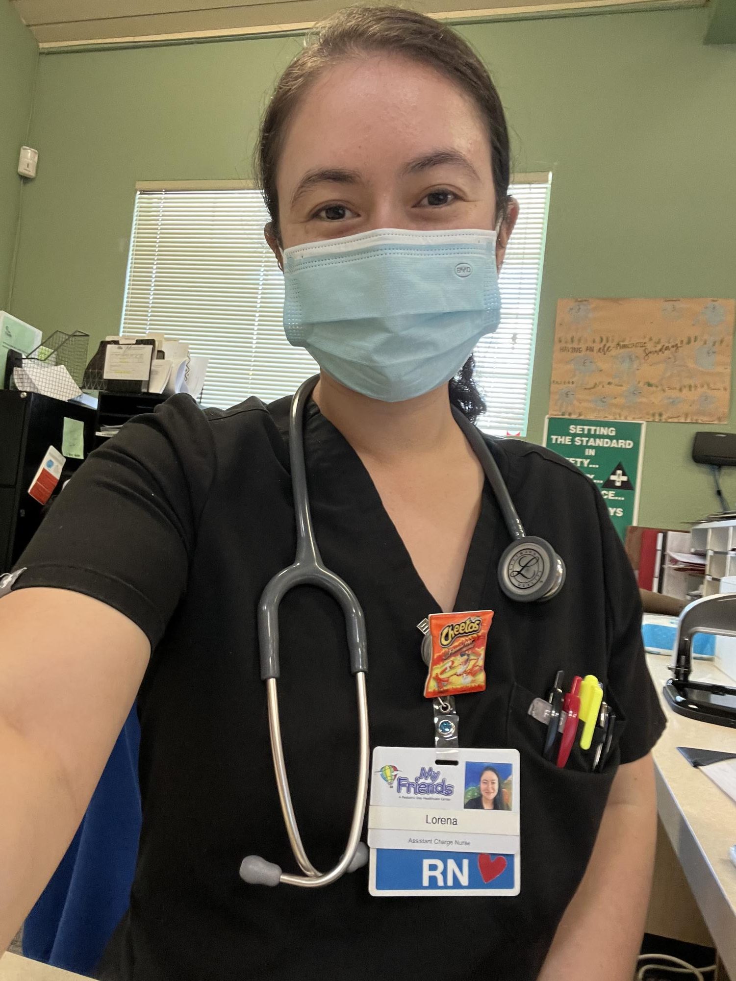 2010 Paly graduate Lorena de Anda takes a selfie at the My Friends Pediatric Day Healthcare Center. “I think there’s a lot of pressure to do well (at Paly) because there’s so many expectations from parents, from teachers and from society,” De Anda said.