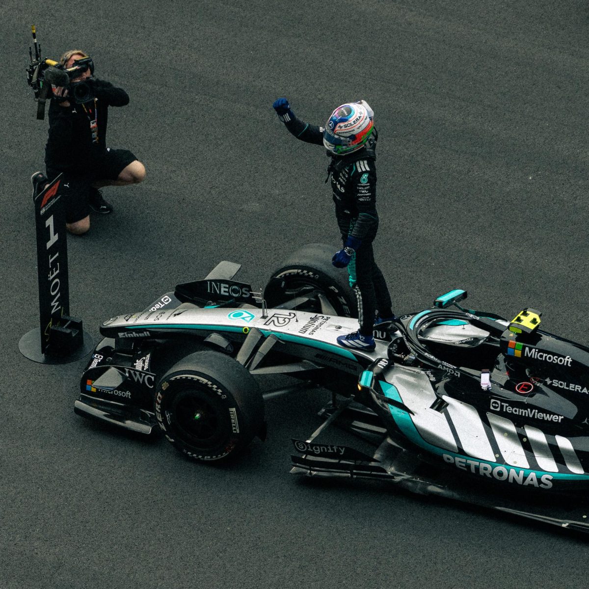 As Andrea Kimi Antonelli wins his first Grand Prix, the Italian hits a celebration toward the audience. While many attending the event got to see the win, volunteers are an exception. Li Ying Zhou, who worked the Shanghai F1 race, said,
“Despite being at the very heart of the action, (volunteers) rarely have the opportunity to watch a race in its entirety. They
must rely solely on live results and audio feeds to follow the proceedings, something that can be a source of regret for true
racing enthusiasts.”